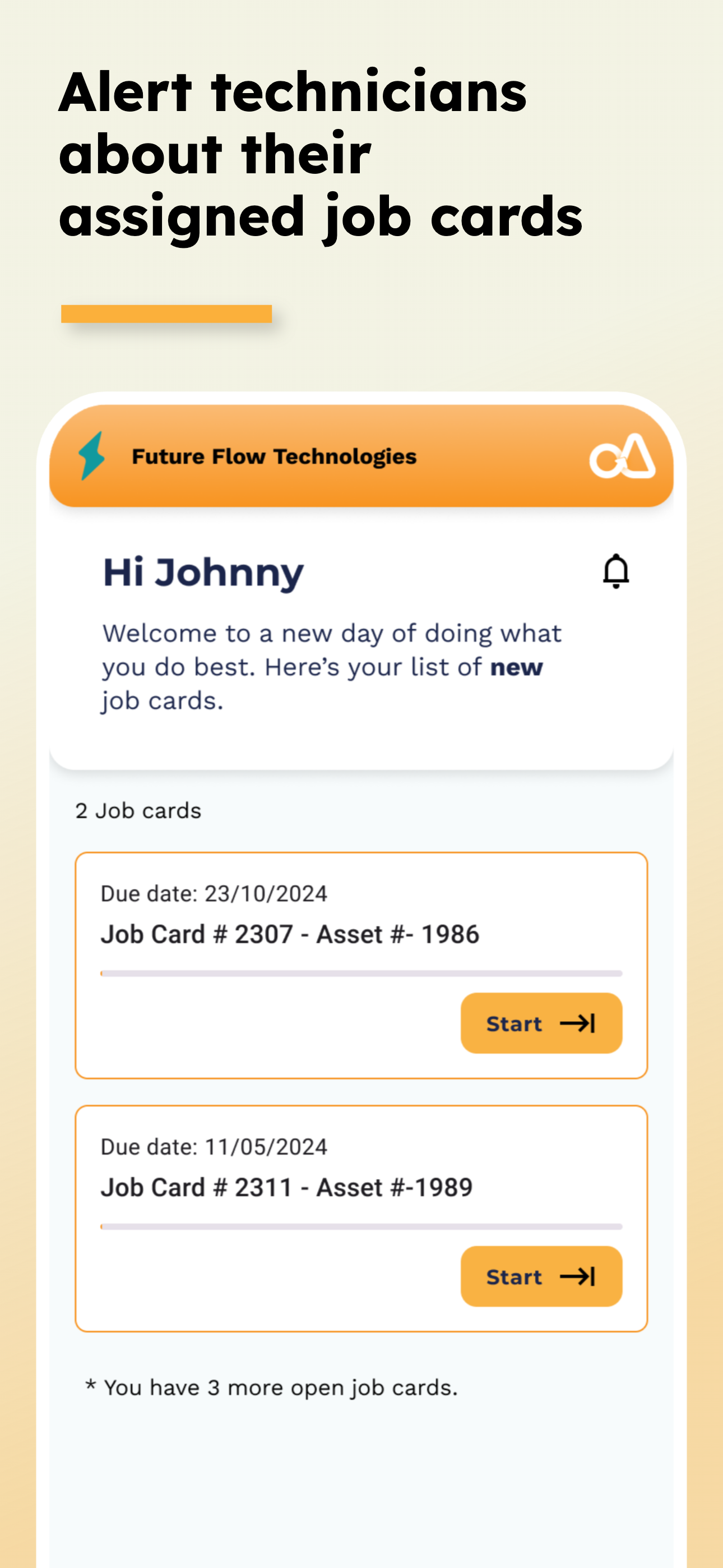 Job card notifications